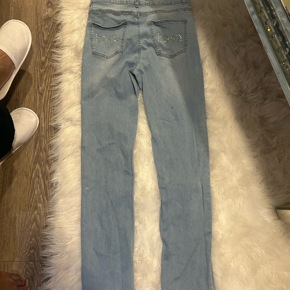 bebe Light Blue Skinny Jeans - Picture 4 of 4